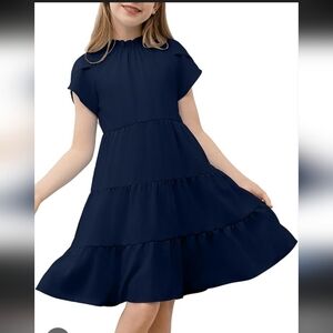 Elegant Navy Kids Formal Dress